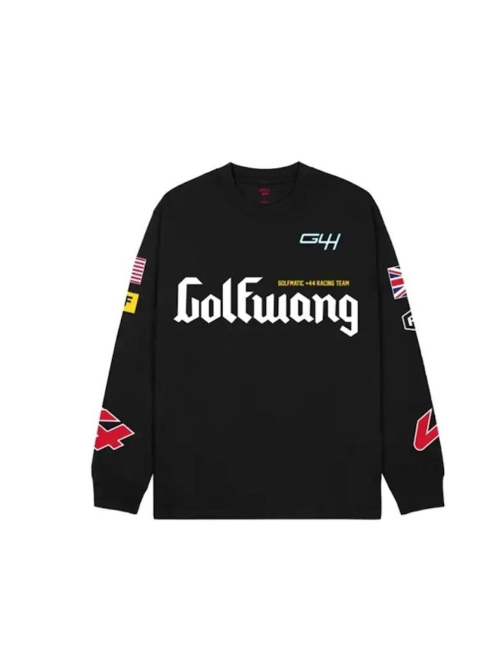 Golf Wang x +44 Lewis Hamilton Mens Sponsor Long Sleeve Shirt XXL Black AN EXC